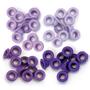 Imagem de Kit de Ilhos Padrão Standard Eyelets Tons de Roxo com 60 Peças We R Memory Keepers 41579-4