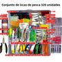 Imagem de Kit de Iscas de Pesca com Iscas Dura, Macia, Minnow, Jig e Spoon - Conjunto Completo