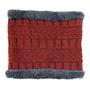 Imagem de Kit de Lã Gorro de Frio e Cachecol Estilo Gola Touca de inverno  - Cores