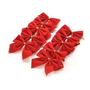 Imagem de Kit De Laços Vermelhos Decorativos Para Natal 6CM - Pendentes Para Arvore Natalina