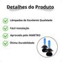 Imagem de Kit de Lâmpadas Halógena Super Branca Farol baixo H7 e Milha HB4 para Gol G5 Foco Duplo 2008 2009 2010 2011 1012