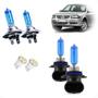 Imagem de Kit de Lâmpadas Halógena Super Branca Farol baixo H7 e Milha HB4 para Gol G5 Foco Duplo 2008 2009 2010 2011 1012