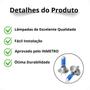 Imagem de Kit de Lâmpadas Halógena Super Branca H7 H1 Farol Baixo e Alto Voyage 2013 2014