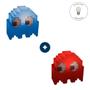Imagem de Kit de Luminárias 2 Fantasminhas Fantasmas do Pac-Man Fã Geek Nerd Game Retro com Lâmpada LED