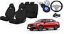 Imagem de Kit de Luxo Volkswagen: Capas de Tecido para Bancos Jetta 2020-2023 + Volante + Chaveiro VW