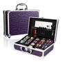 Imagem de Kit de Maquiagem CHARMCODE Beauty Train Case - Conjunto Roxo