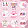 Imagem de Kit de Maquiagem Hollyhi 42 Peças para Meninas (3 a 12 anos) - Com Estojo de Cosméticos