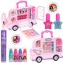 Imagem de Kit de maquiagem Townley Girl Barbie Car com brilho labial e esmalte