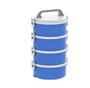 Imagem de Kit de Marmita Tekcor 1,5L 2S 1D 1T na cor Azul - Soprano