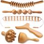 Imagem de Kit de Massagem com 6 Ferramentas de Madeira Lianjindun - Modelagem Corporal