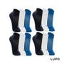 Imagem de Kit De Meias Lupo Kids 12 Pares Cano Curto Infantil Atacado