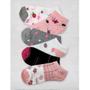 Imagem de Kit de meias soquete feminina colorida 12 pares confortável