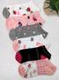 Imagem de Kit de meias soquete feminina colorida 12 pares moda confortável