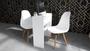 Imagem de Kit De Mesa Branca + 2 Cadeiras Branca Eiffel Eames Manicure