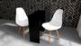 Imagem de Kit De Mesa Preta Manicure + 2 Cadeiras Branca Eames Eiffel