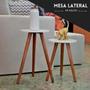 Imagem de Kit De Mesas Trio Mesa Redonda Pé Palito Retrô Decorativa