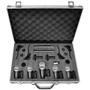 Imagem de Kit de Microfones Pyle - Conjunto Dinâmico com Fio (7 Peças) - Preto