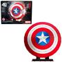 Imagem de Kit de modelos de quebra-cabeça 3D 4D Build Marvel Captain America Shield