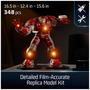 Imagem de Kit de modelos de quebra-cabeça 3D 4D Build Marvel Hulkbuster com LED 348 unidades