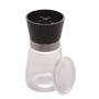 Imagem de Kit de Moedor de Tempero Vidro Com Tampa Preta 170 ML
