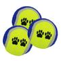 Imagem de Kit De Mordedores Para Cachorro Tipo Bolinha De Tênis Azul Com 12 Unidades