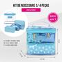 Imagem de Kit de Necessaire com 4 pçs Glitz Jacki Design Azul