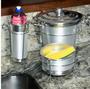 Imagem de Kit de Pia em Alumínio Cozinha com Porta Sabão, Detergente e Lixinho SEM suporte
