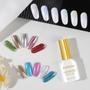 Imagem de Kit de Pó para Unhas Artdone - 16 Potes com Efeito Cromado, Pérola e Branco