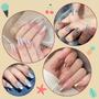 Imagem de Kit de Pó para Unhas Artdone - 16 Potes com Efeito Cromado, Pérola e Branco