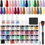 Imagem de Kit de Pó para Unhas Dip Powder Openlive - 32 Cores com 36 Frascos