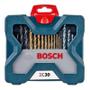 Imagem de Kit de pontas e brocas Titânio Bosch X-Line Azul 30 peças