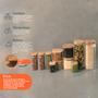 Imagem de Kit de Pote Hermético de Vidro Quadrado com Tampa de Bambu 11 Peças - Oikos