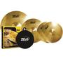 Imagem de Kit De Prato Zeus Beginner Brass Set C 14 16 20 Com Bag