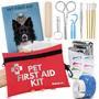 Imagem de Kit de primeiros socorros para cães Rubyloo para viagens  Suprimentos de primeiros socorros para animais de estimação