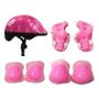 Imagem de Kit De Proteção Infantil Rosa Skate Patins bike capacete