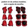 Imagem de Kit de Proteção Infantil Skate Bike Patins Rad7 Capacete + 6 Peças Meninas e Meninos