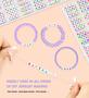 Imagem de Kit de pulseira Friendship Dowsabel 1400 unidades Letter Beads