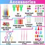 Imagem de Kit de Pulseiras de Borracha LINNYU - 2500+ Peças com 32 Cores para Crianças