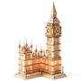 Imagem de Kit de Puzzle 3D de Madeira ROBOTIME Big Ben com Luz LED