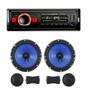 Imagem de Kit de rádio mp3 4x50 seven bt com alto falante 6" 2 vias