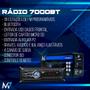 Imagem de Kit de rádio mp3 m7 bt fm com alto falante 6x9 polegadas