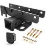 Imagem de Kit de receptor Trailer Hitch Nilight de 2 polegadas para Jeep Wrangler JL JLU 2018-2024