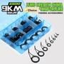 Imagem de Kit De Reparo De Guia De Vara De Pesca De Cerâmica De Aço Inoxidável 8-105 Peças Conjunto De