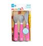 Imagem de Kit De Talheres Em Inox Rosa - Munchkin