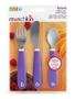 Imagem de Kit de Talheres Infantil Bebes em Inox Splash Roxo - Munchkin