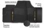 Imagem de Kit de Tapete de Borracha com Capa de Volante e Chaveiro para Chevrolet S10 High Country 2021 a 2023