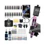 Imagem de Kit De Tatuagem Transparente Roxo Controlado Por Dedo POSEIDON V5 Caneta De Arma De Tatuagem Para