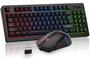 Imagem de Kit de Teclado e Mouse Gamer Sem Fio BlueFinger