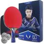 Imagem de Kit De Tênis De Mesa Loki RXTON 6.0 Star Carbon - 1 raq 1 bolsa e 3 bolas Gold Sports