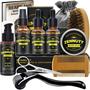 Imagem de Kit de tratamento de barba ZenNutt com 2 óleos de barba, escova, sérum e lavagem